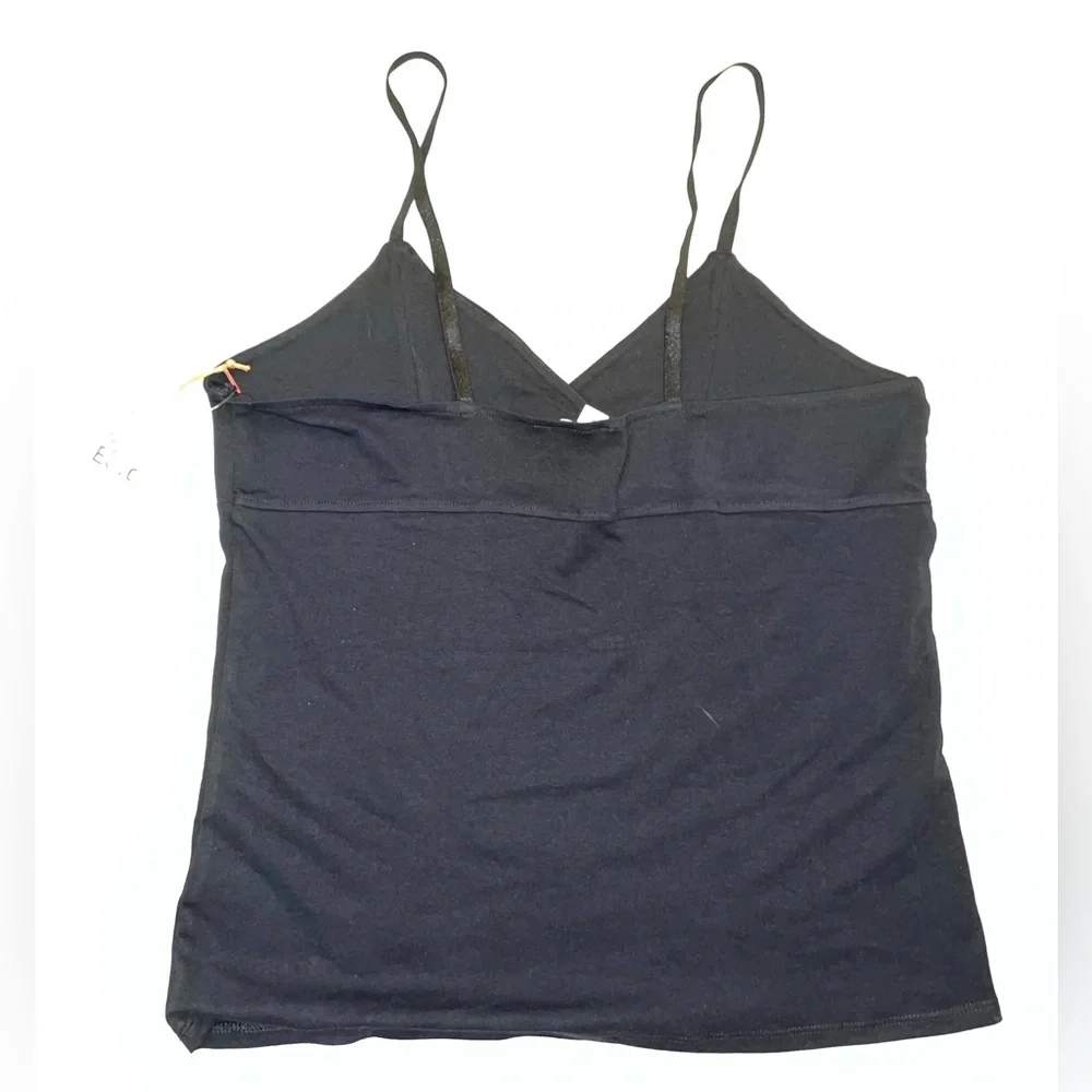 Open Edit black spaghetti‎ strap vneck tank - Picture 4 of 5